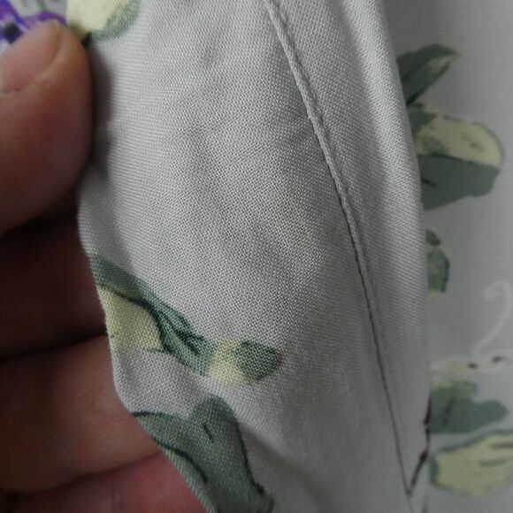 Free People Aurora High Rise Wide Leg Floral Pants Boho Festival Side Zip Size 4 - Picture 4 of 7